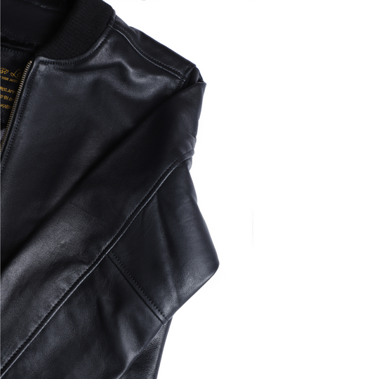 Mabel black oversized bomber jacket