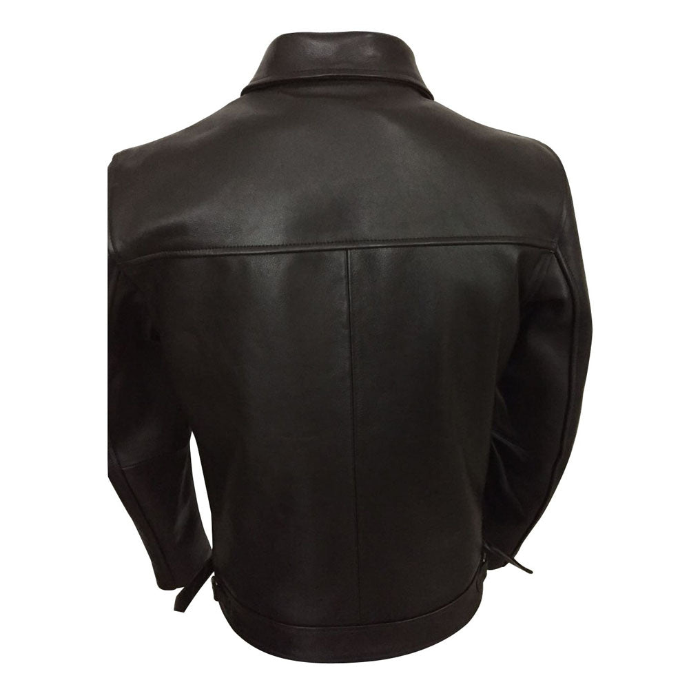 Stylish Brown Plainsman Genuine Leather Jacket