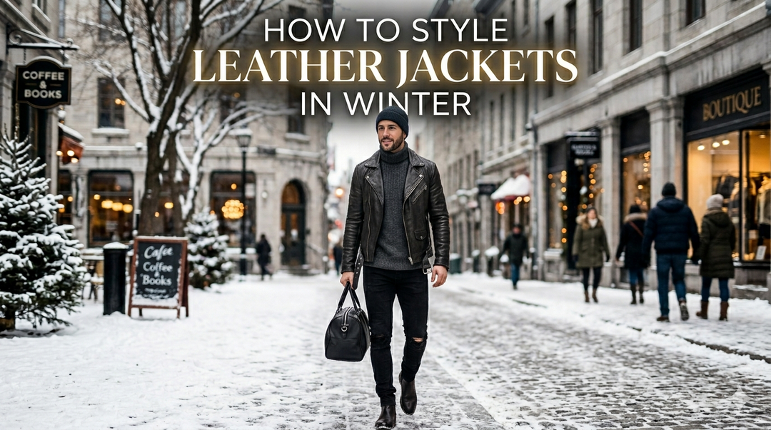 How to Style Leather Jackets in Winter