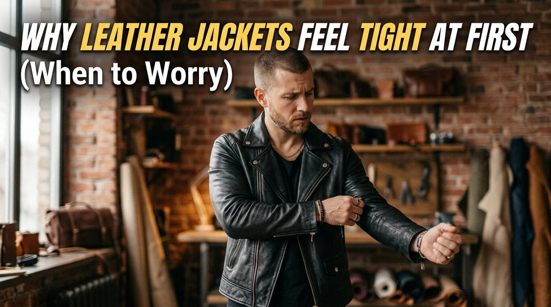Why Leather Jackets Feel Tight at First (When to Worry)