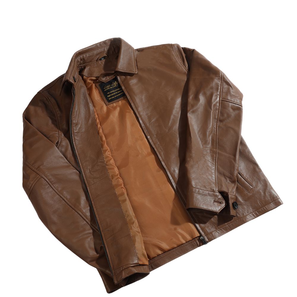 Pierre Brown Leather Jacket