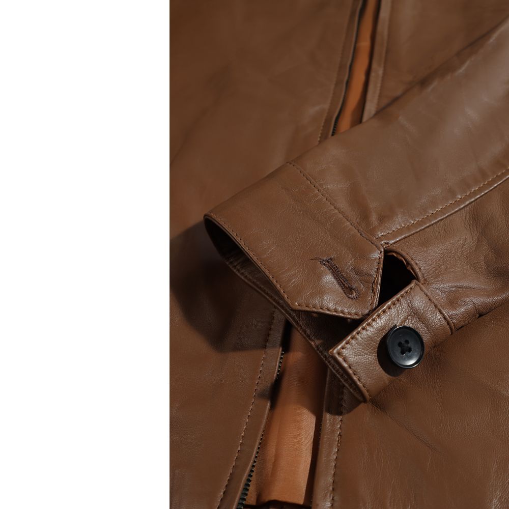 Pierre Brown Leather Jacket