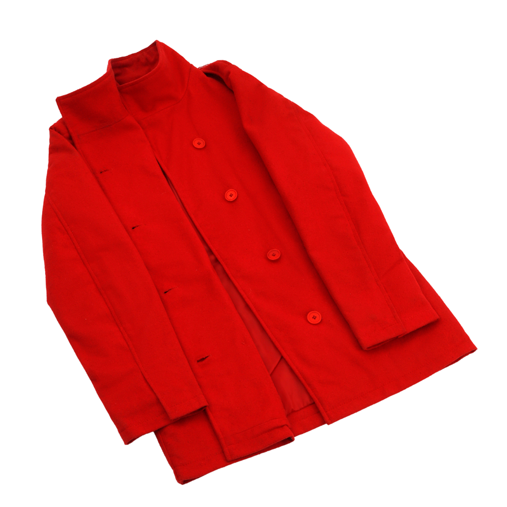 Taisia women's red wool coat