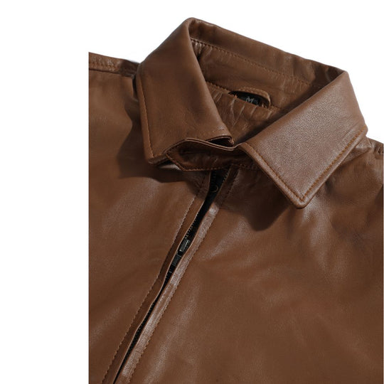 Pierre Brown Leather Jacket