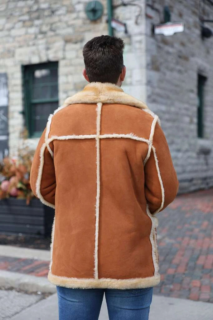 Roddy Piper Western Style Shearling Jacket