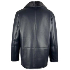 Alex's Black Shearling Driving Coat