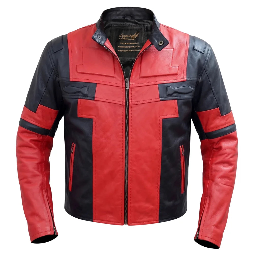 Deadpool Red and Black Cosplay Jacket