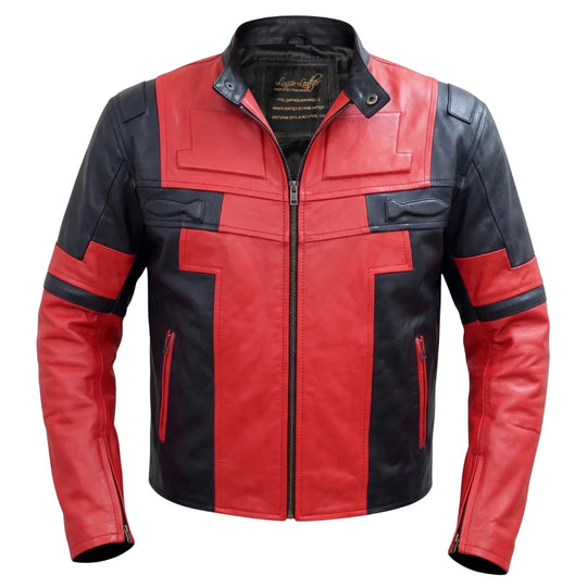 Deadpool Red and Black Cosplay Jacket