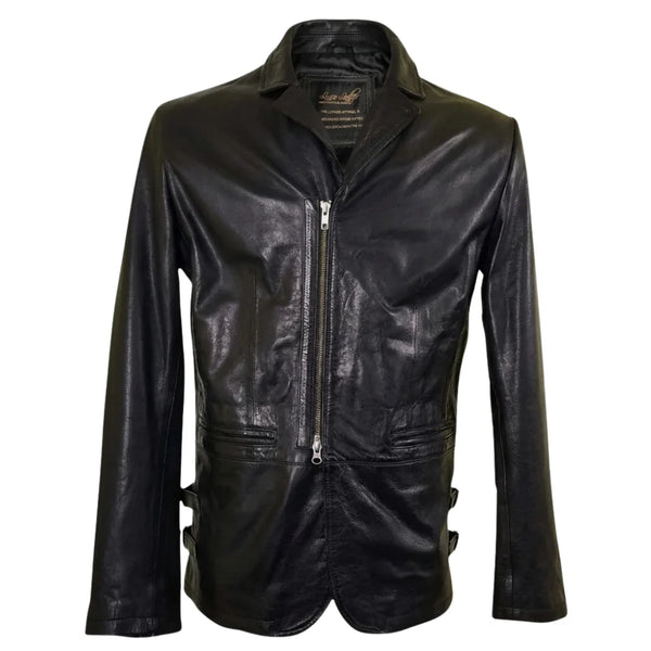 Jonas Car Coat style Leather jacket