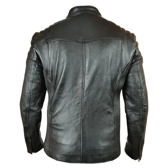 Cleve's leather jacket with Stretch Leather