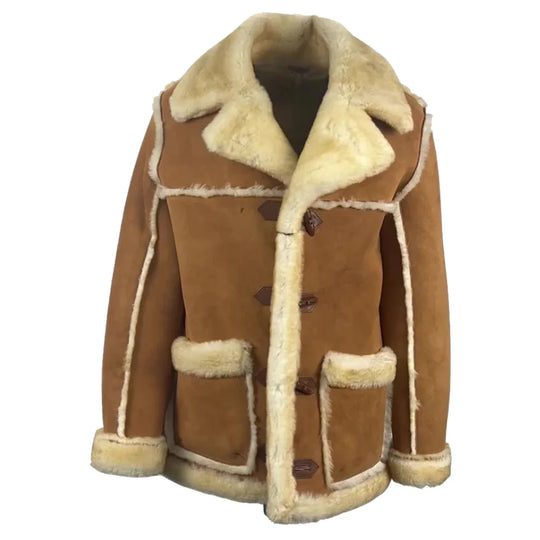 Roddy Piper Western Style Shearling Jacket