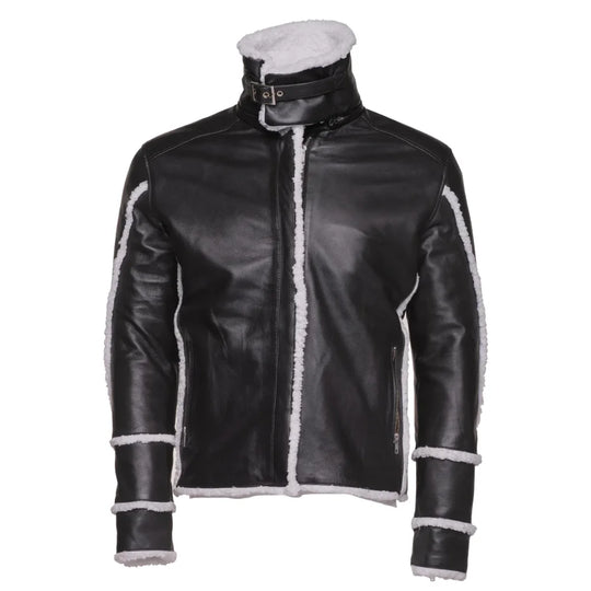 Harry's Sherpa Leather jacket with double collar