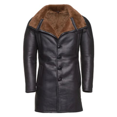 Real Shearling Coat inspired by Ryan Gosling's Blade Runner 2049 Trench Coat