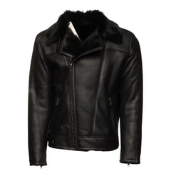Cater's Toscana Shearling Leather Biker Jacket