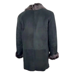 Georges Toscana Shearling Sheepskin Coat back view shearling coat