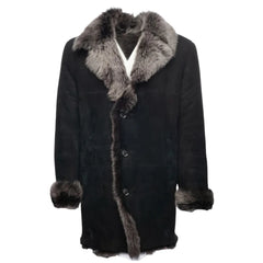 Georges Toscana Shearling Sheepskin Coat front view Toscana shearling sheepskin coat