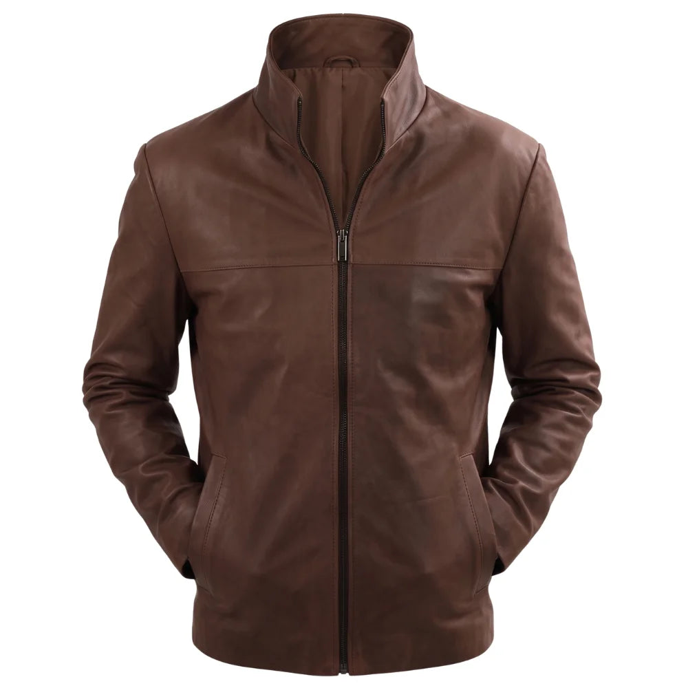 Brown Suede Leather jacket