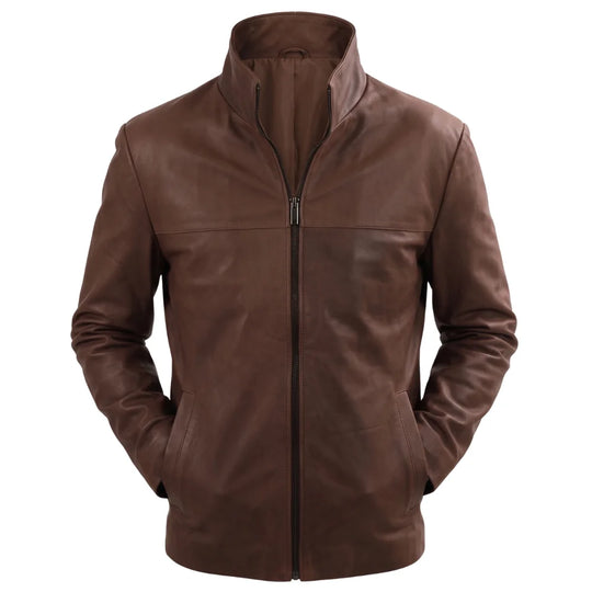 Brown Suede Leather jacket